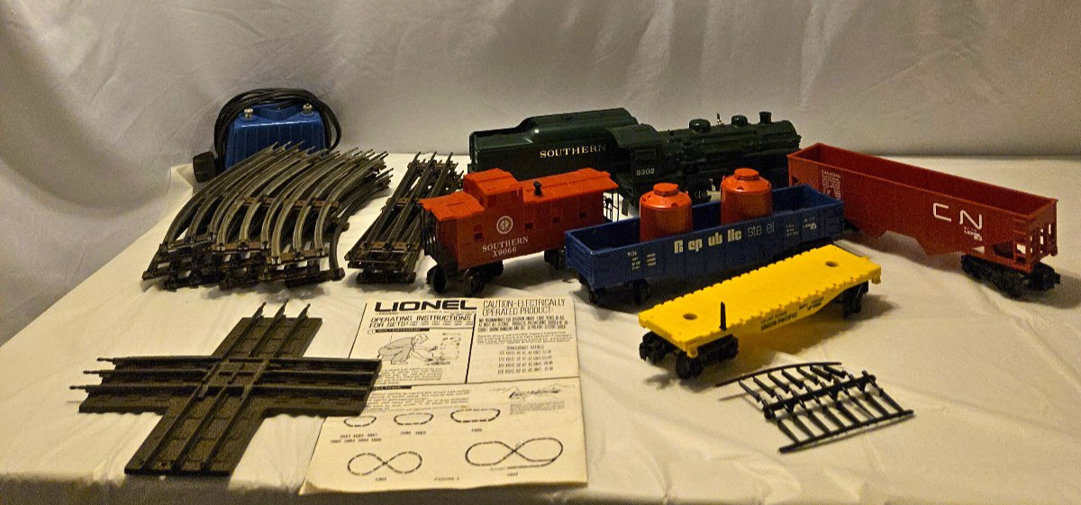 Lionel O27 1973 The Southern Express Train Set 6-1384 not tested no box-complete