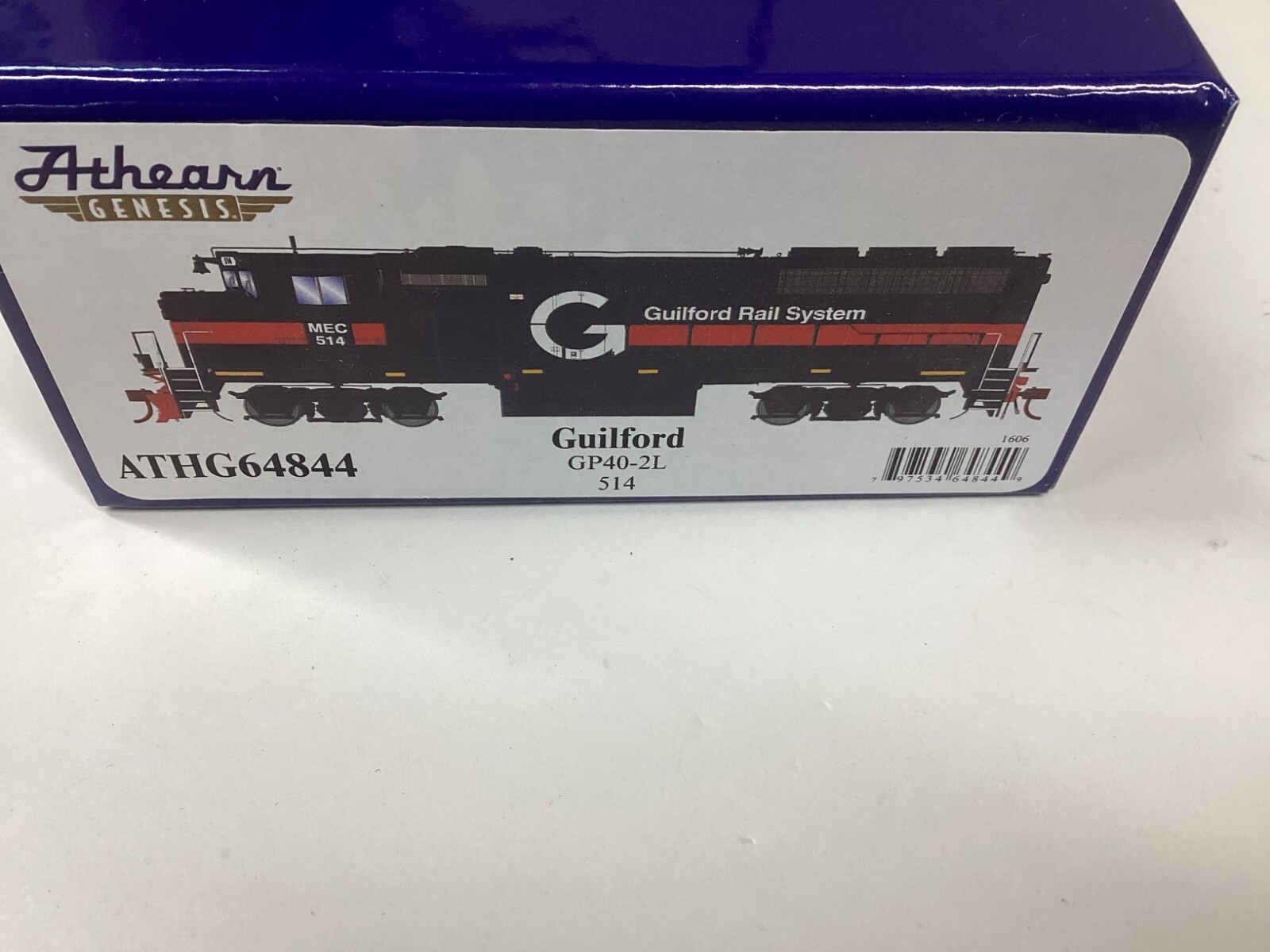 Athearn Genesis #G64844 HO scale “Guiford” GP40-2L analog DCC ready Rd.514