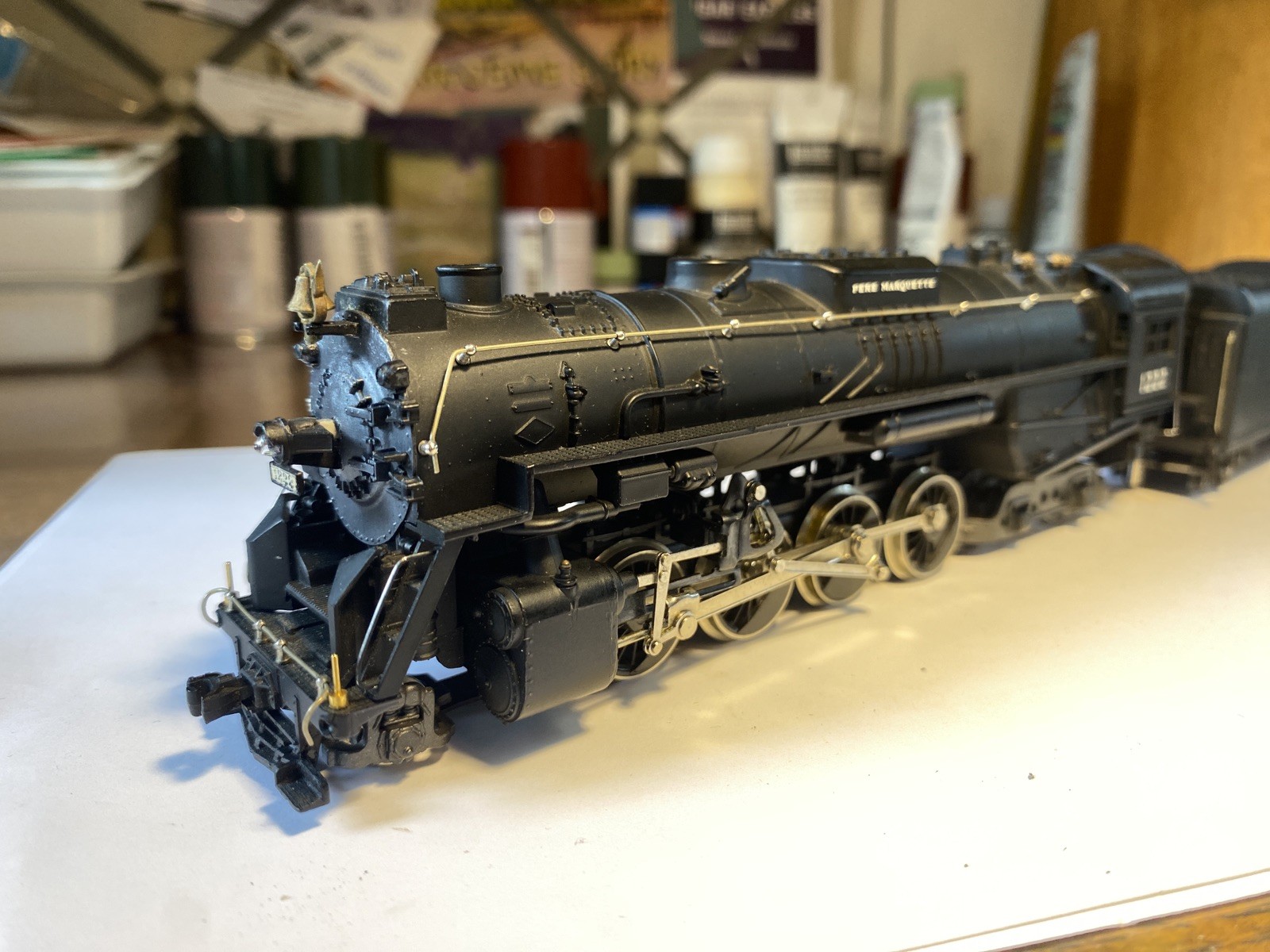 ENHANCED ACCURACY/KIT-BASHED HO scale Rivarossi Pere Marquette Berkshire #1222