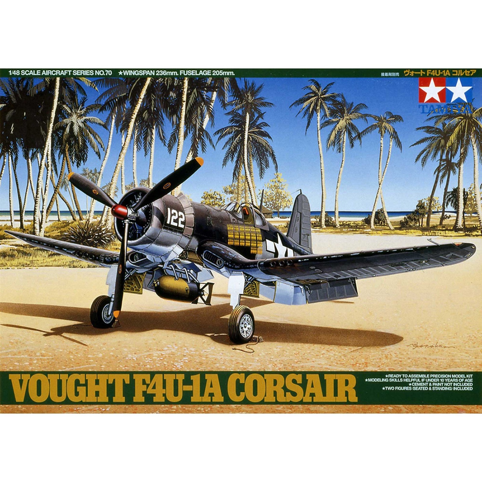 Tamiya 1/48 Vought F4U1A Corsair TAM61070 Plastic Models Airplane 1/48