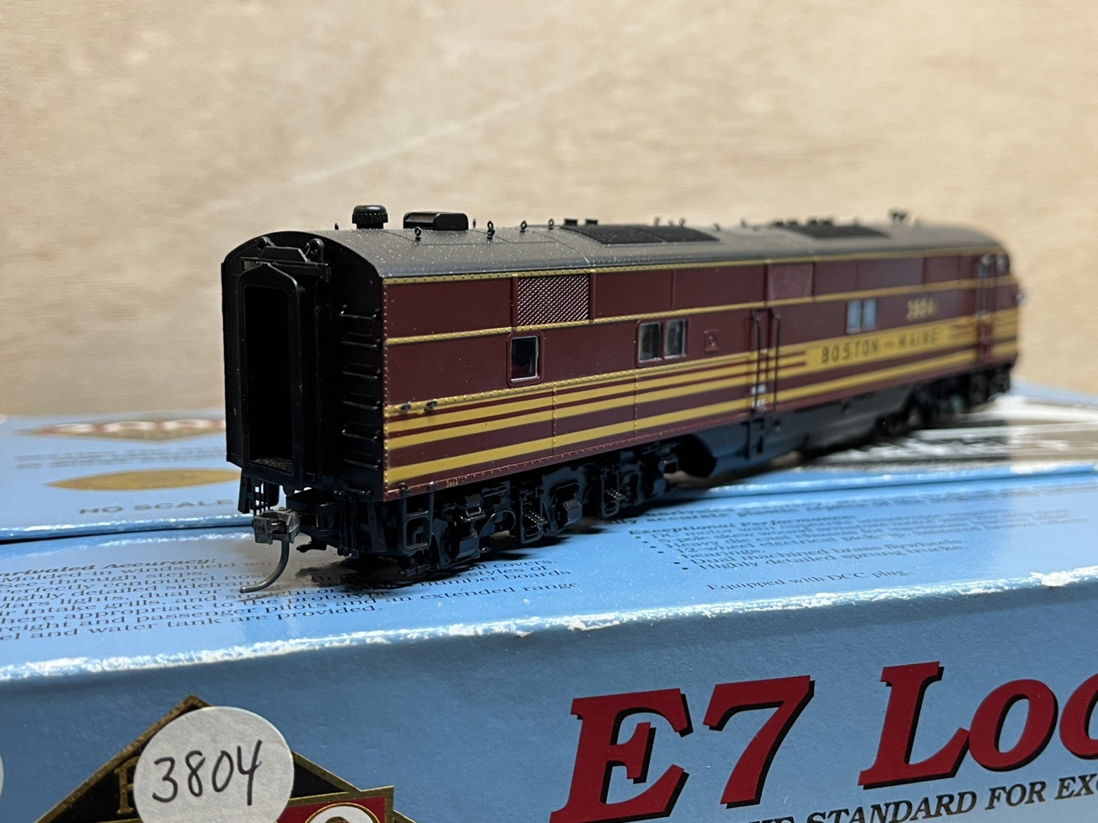 Proto 2000 HO 21056 Boston & Maine E7 #3804 DCC/NO SOUND (A Unit)