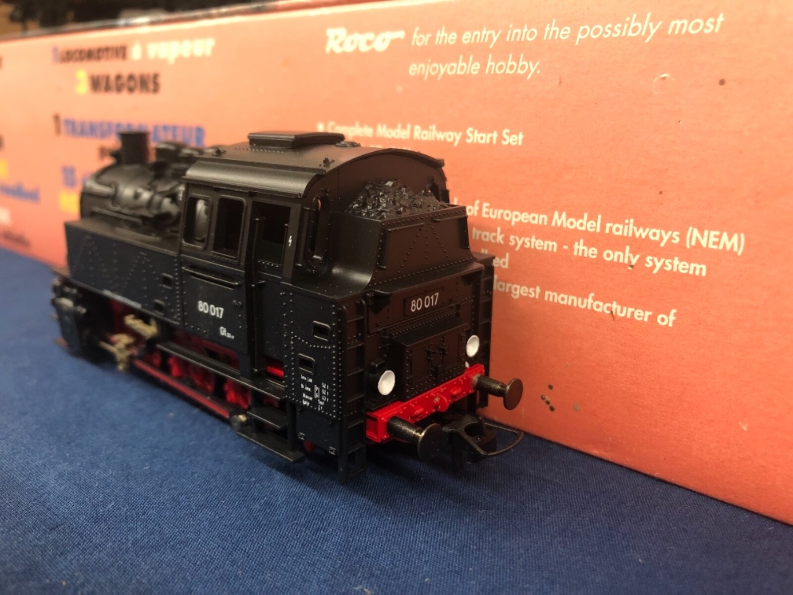 Rocco HO Scale BR 0-6-0 Steam Engine Freight Ready To Run Set 41140