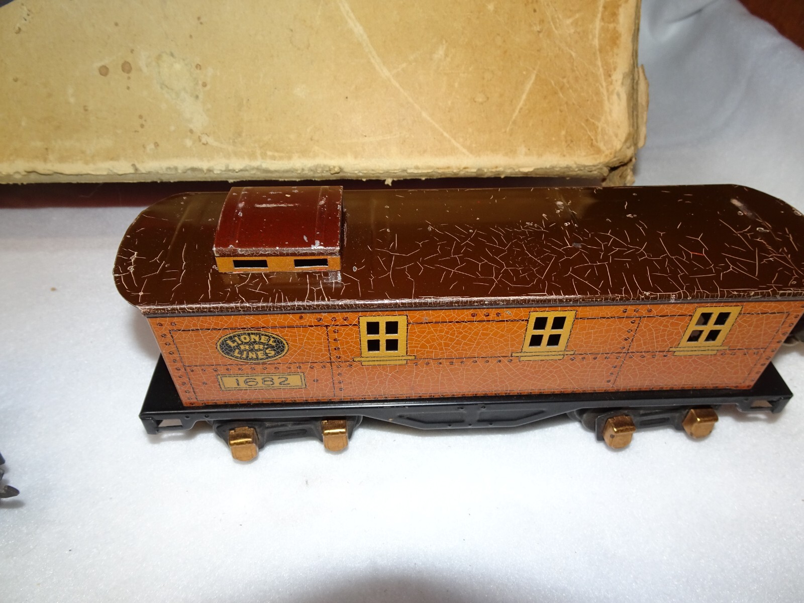 Vintage Lionel JR 1055 Prewar Freight Train Set w’Transformer and RED Loco