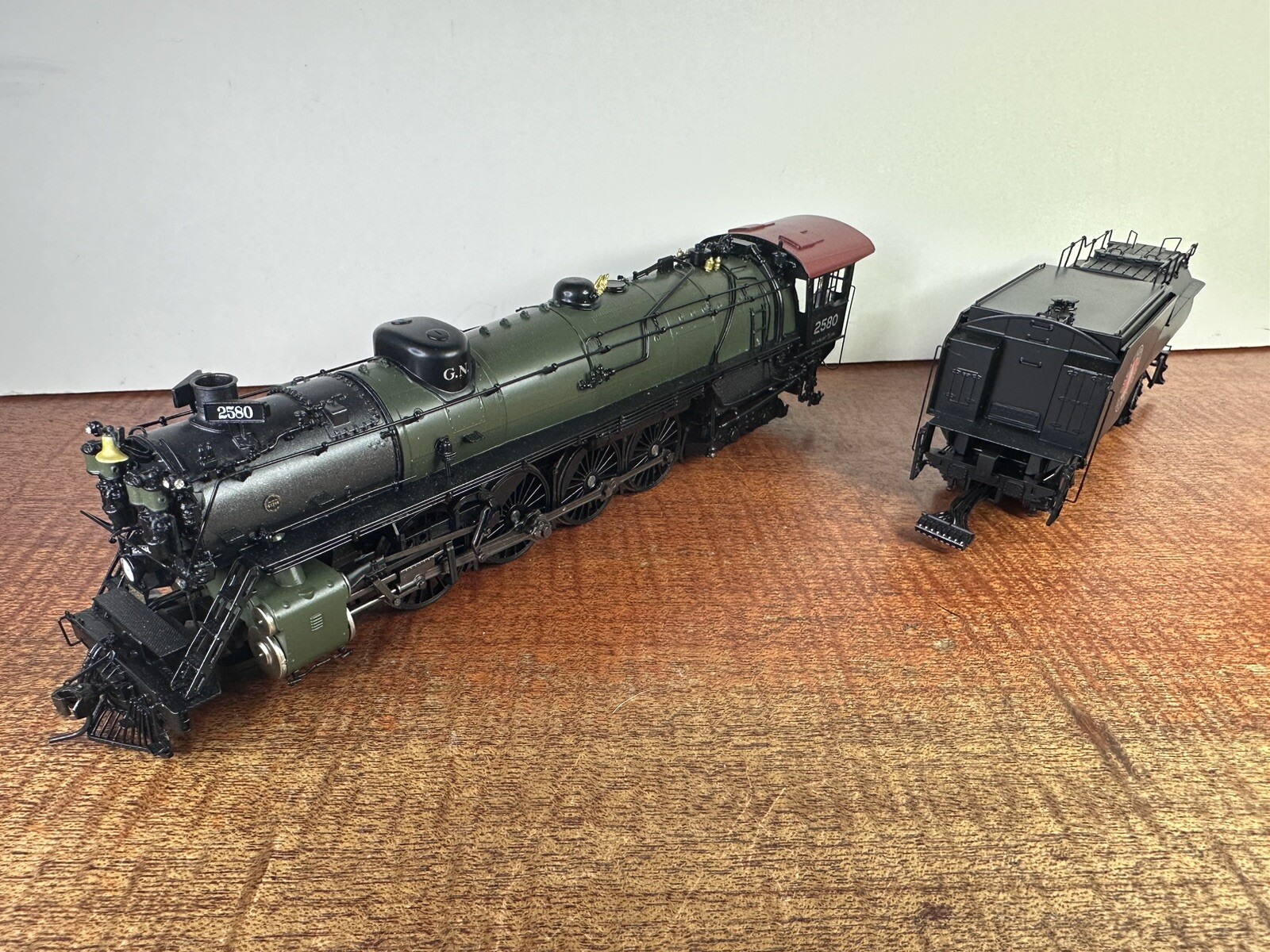 HO Scale 2871 Broadway Limited Brass Hybrid Great Northern S2 4-8-4 #2580 GN