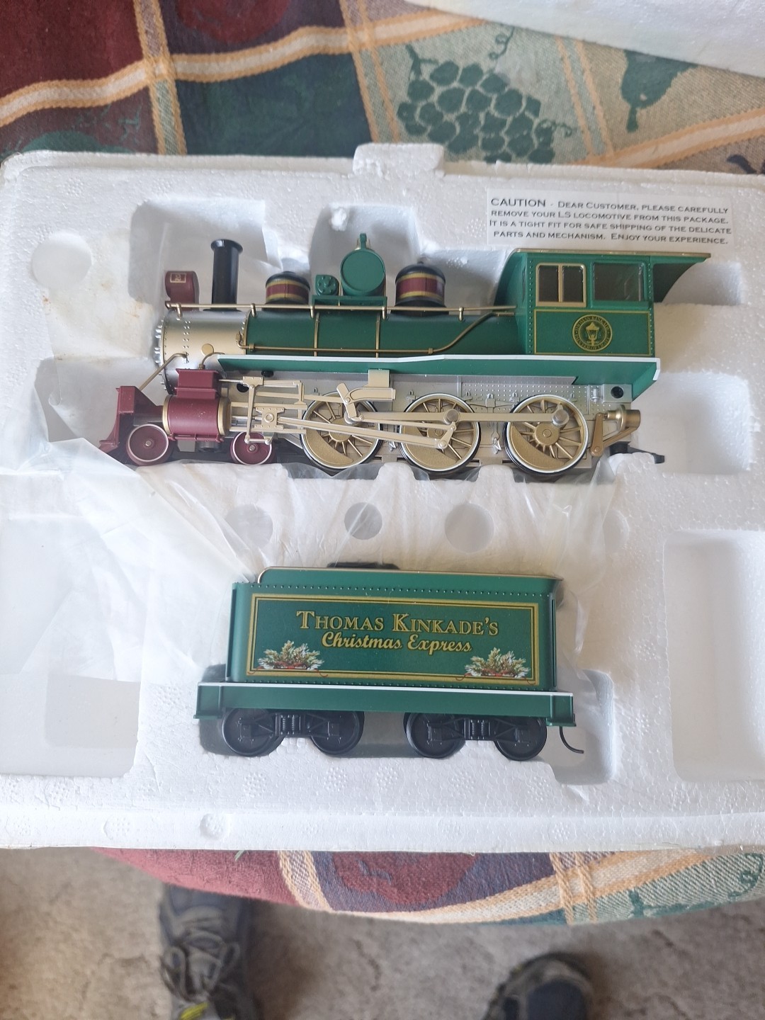 Thomas Kinkaid Hawthorne Village Christmas Express Locomotive & Tender
