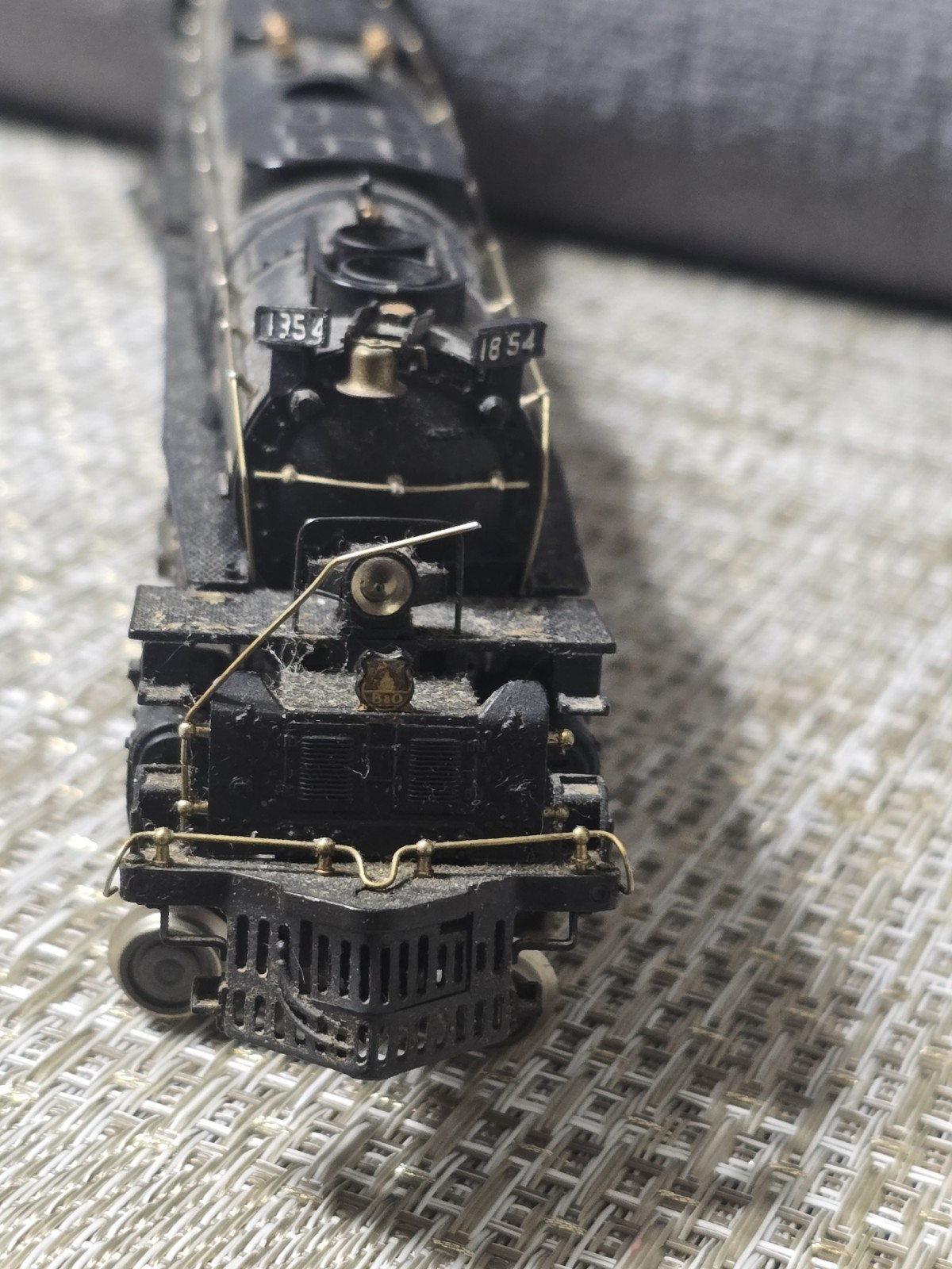 Rivarossi MadeinItaly Vintage HO B&O Steam Locomotive1854 w/RioGrandeTender 9570