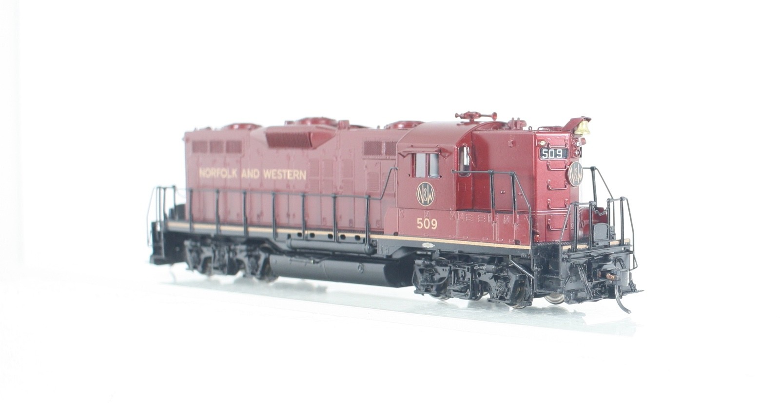 HO Brass Overland Models 5620.1 Norfolk & Western GP9 Diesel #509 Excellent