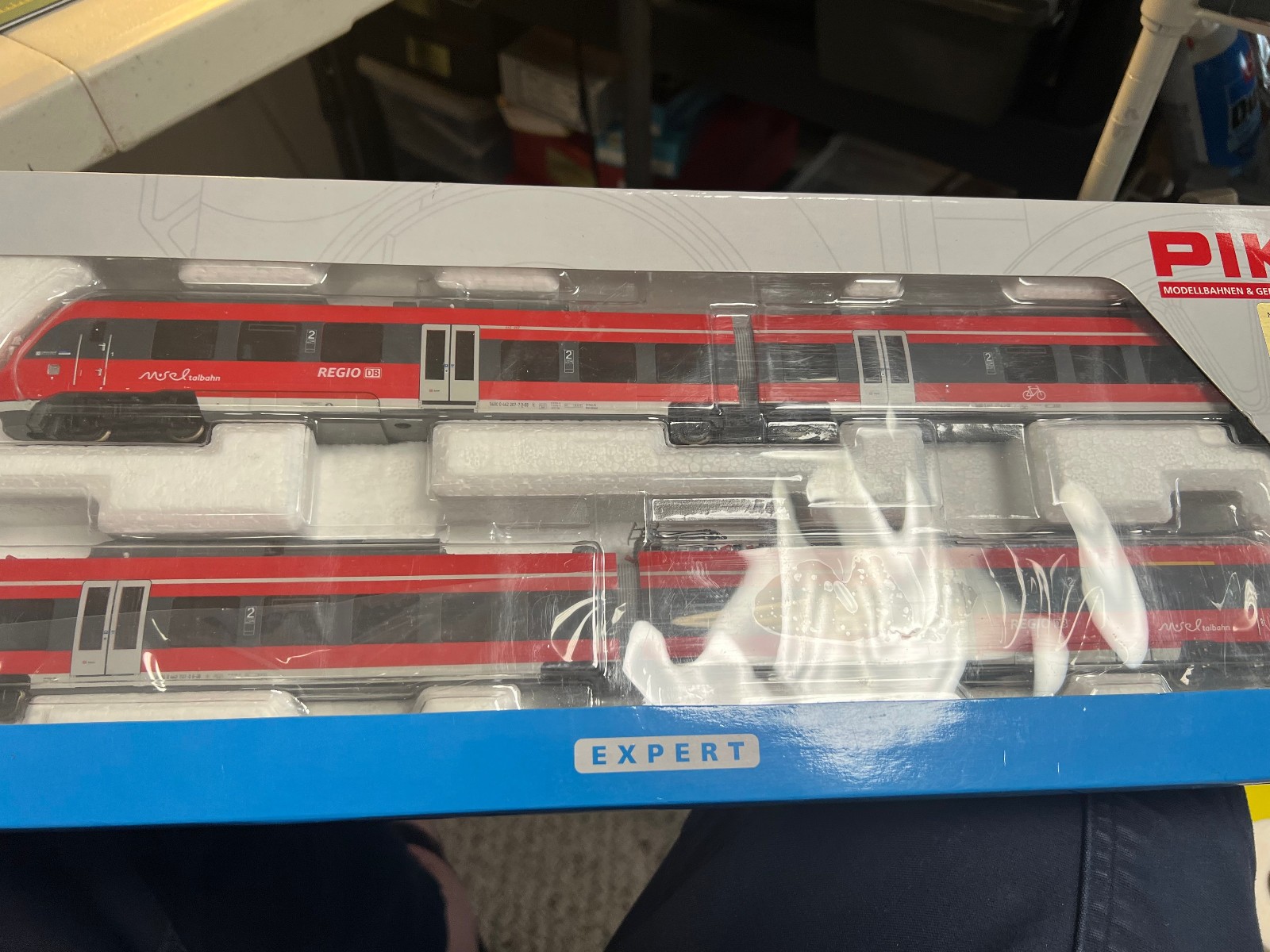 SET Piko 59500 HO Scale Piko electric railcar series 442, db, ag DC runs nicely.