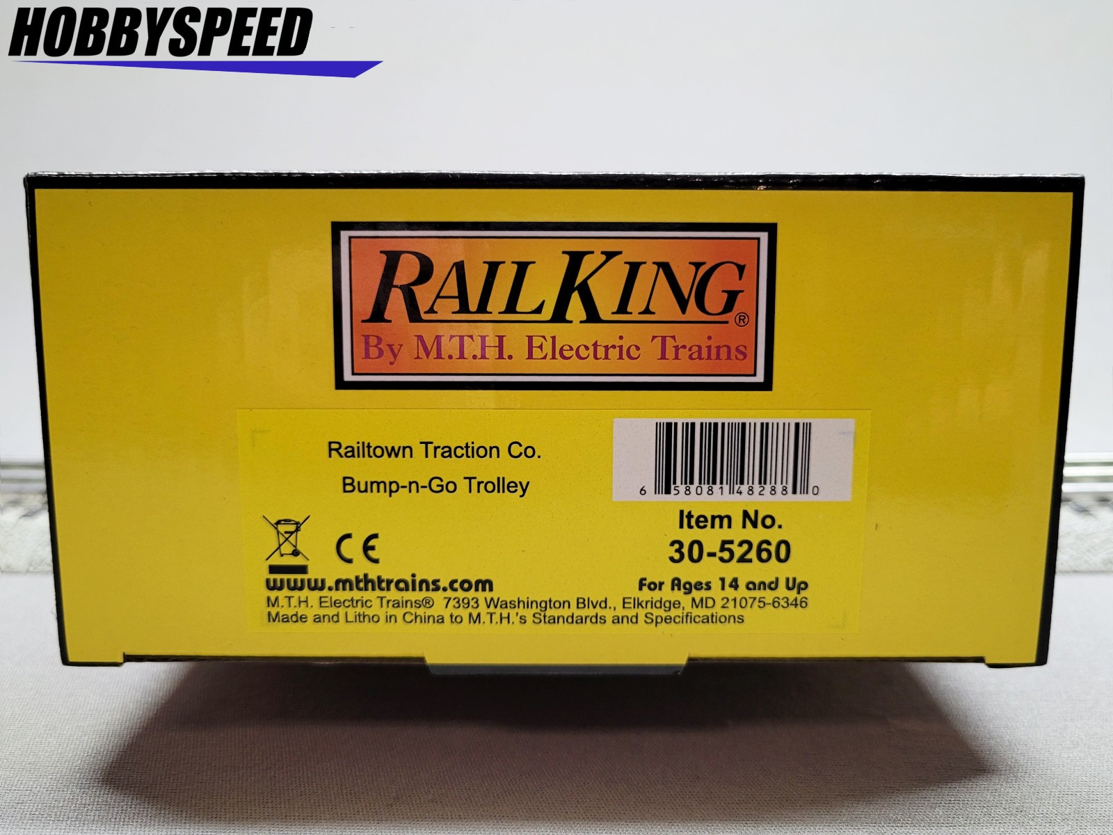 MTH RAILKING RAILTOWN TRACTION COMPANY BUMP N GO TROLLEY O GAUGE car 30-5260 NEW
