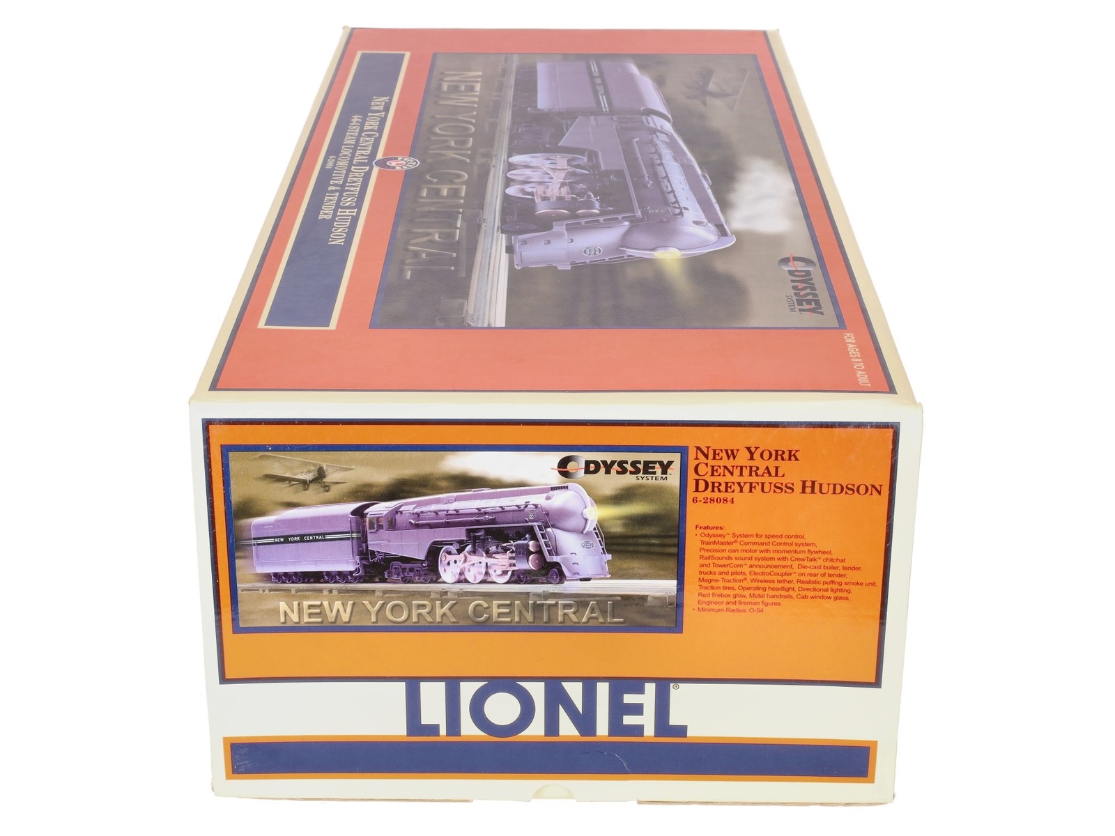 Lionel 6-28084 O NYC Dreyfus Hudson Steam Locomotive & Tender #5452 w/ TMCC EX