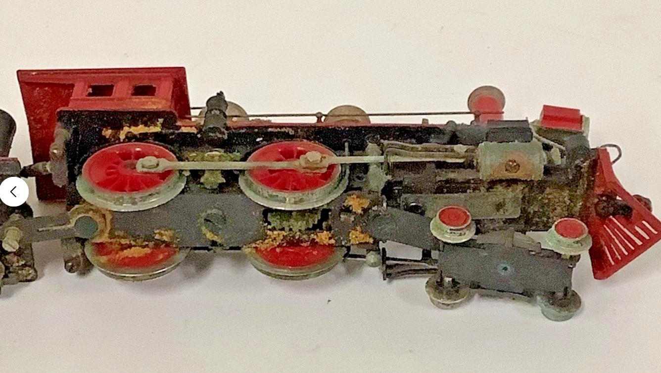 Vintage HO Scale 4-4-0 Virginia & Truckee Reno Locomotive & Tender Set Restored