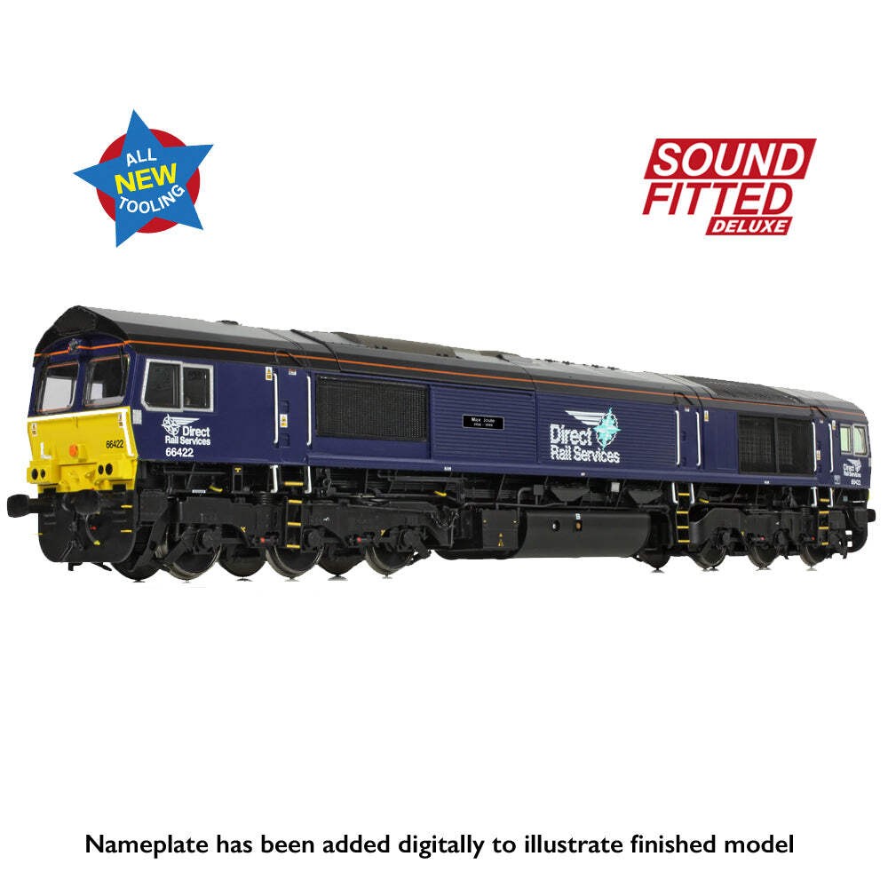 Bachmann 50-010SFX OO Gauge Class 66/4 66422 Max Joule DRS Compass DCC Sound Del