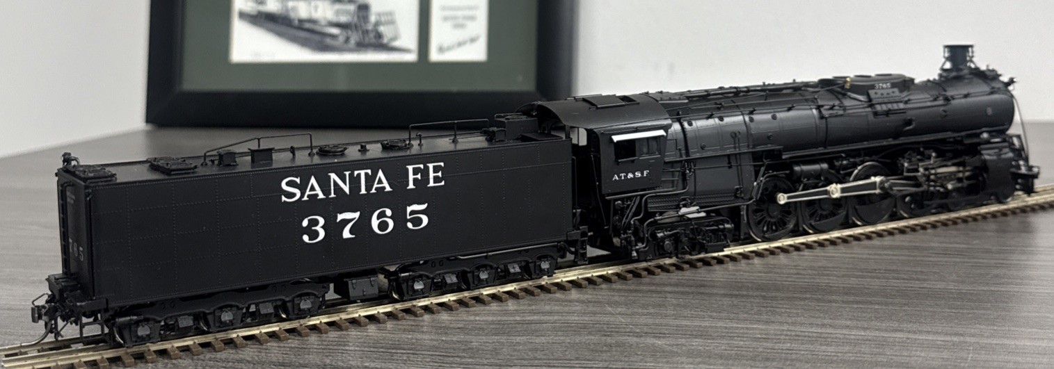 Hallmark Models, Inc. HO Scale Brass Class Original 4-8-4 Santa Fe #3765 – LNIB!