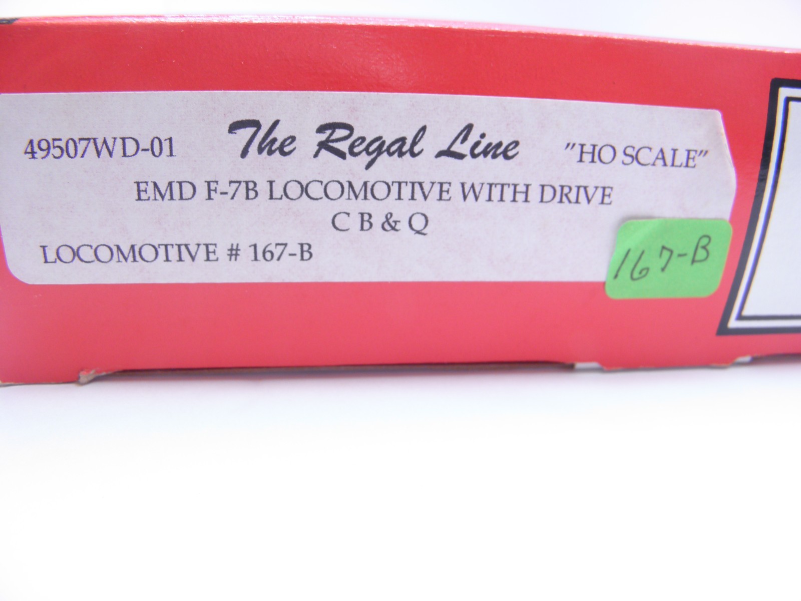 INT MTN -EMD F 7A & F 7B POWERED UNITS -BURLINGTON CHECKED &RUNS DCC PLUG HO 167