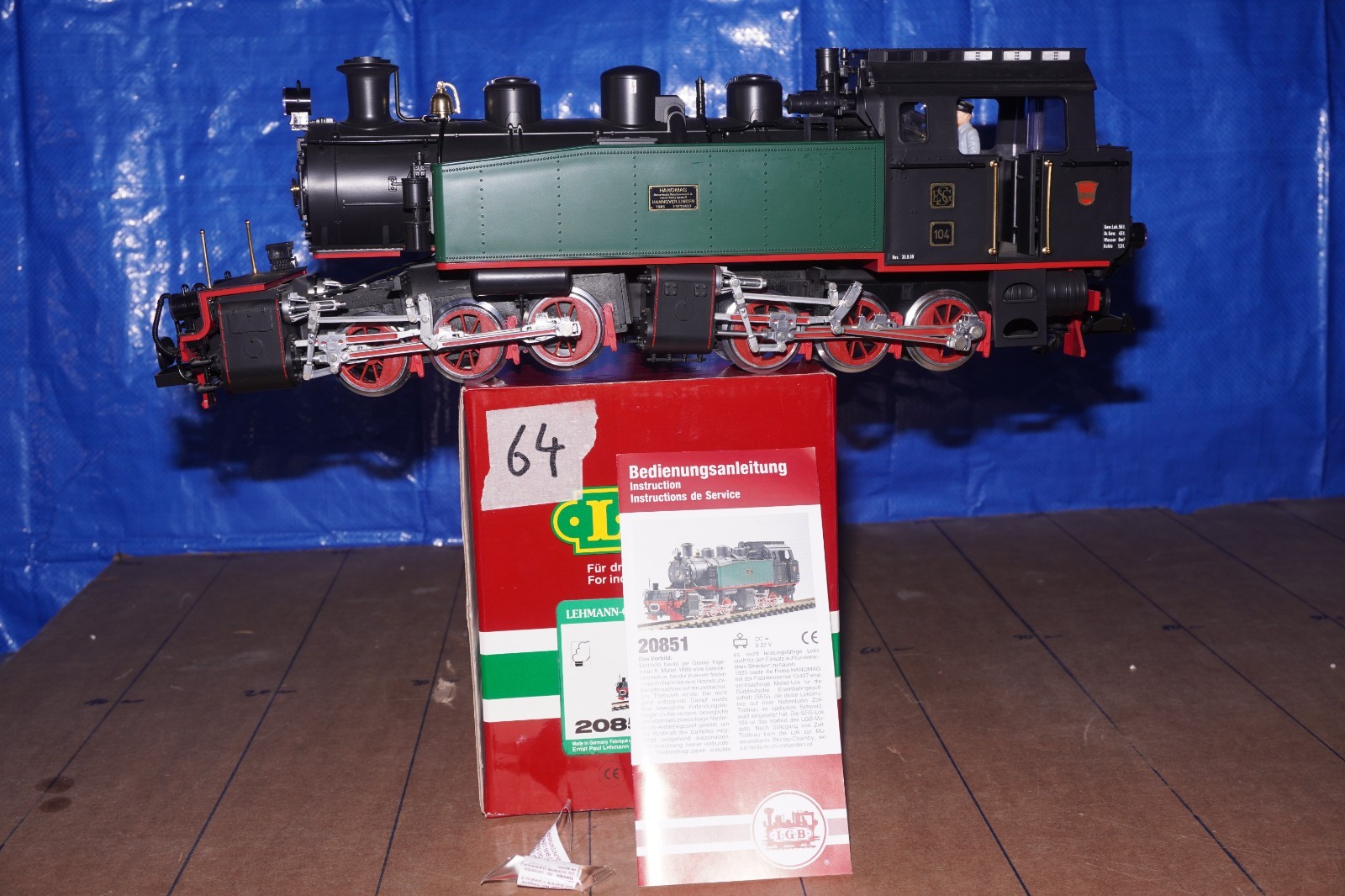 LGB Spur G 20851 Mallet Steam Locomotive Green/Black, Epoche III