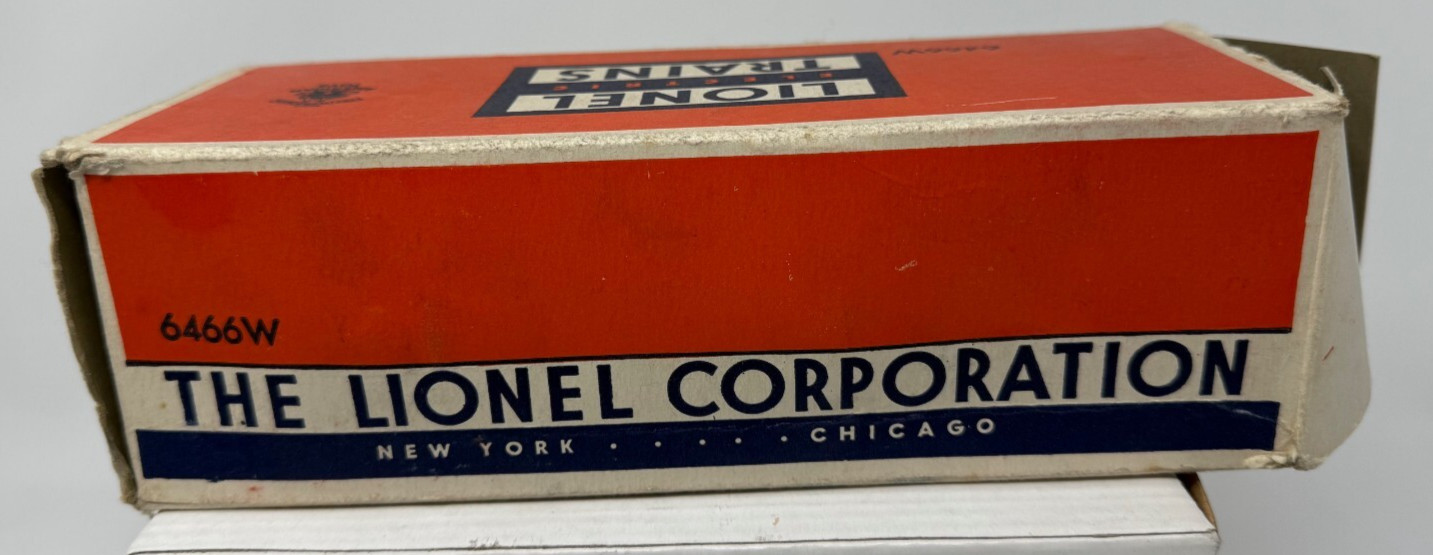 LIONEL 6646W Coal Tender Car with original box