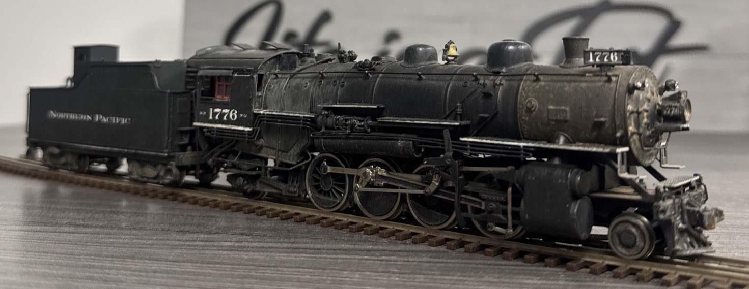 Pacific Fast Mail HO Brass Mikado Northern Pacific 2-8-2 W-1 #1776 Tested/Used!