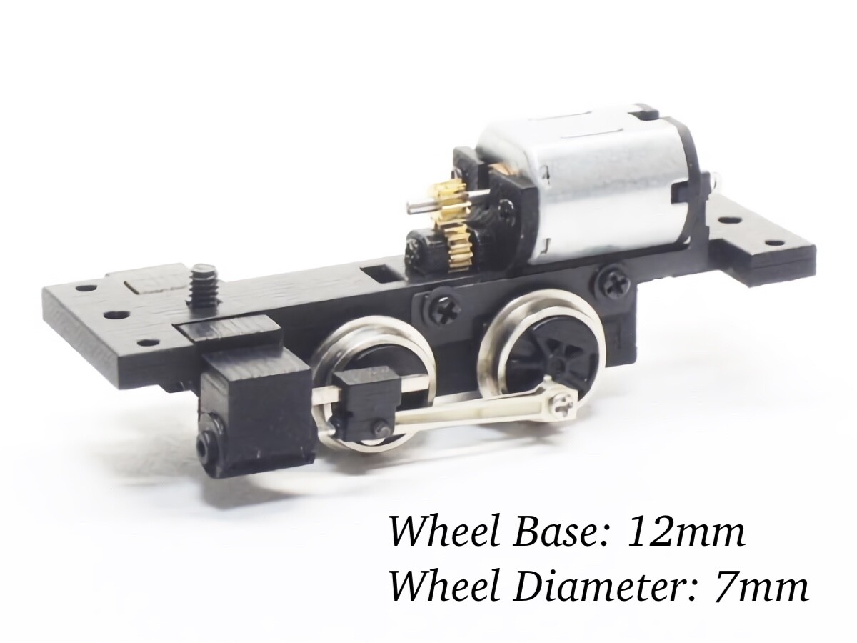 HOn30/HOe/009 NJNG 0-4-0 Power Drive Unit Wheel 12mm/7mm Steam Locomotive Engine