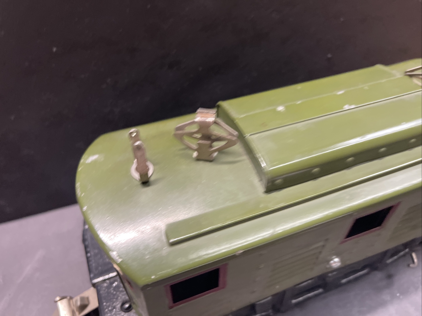 Ives Railway Line Electric Locomotive 3235 Standard Gauge Olive Green