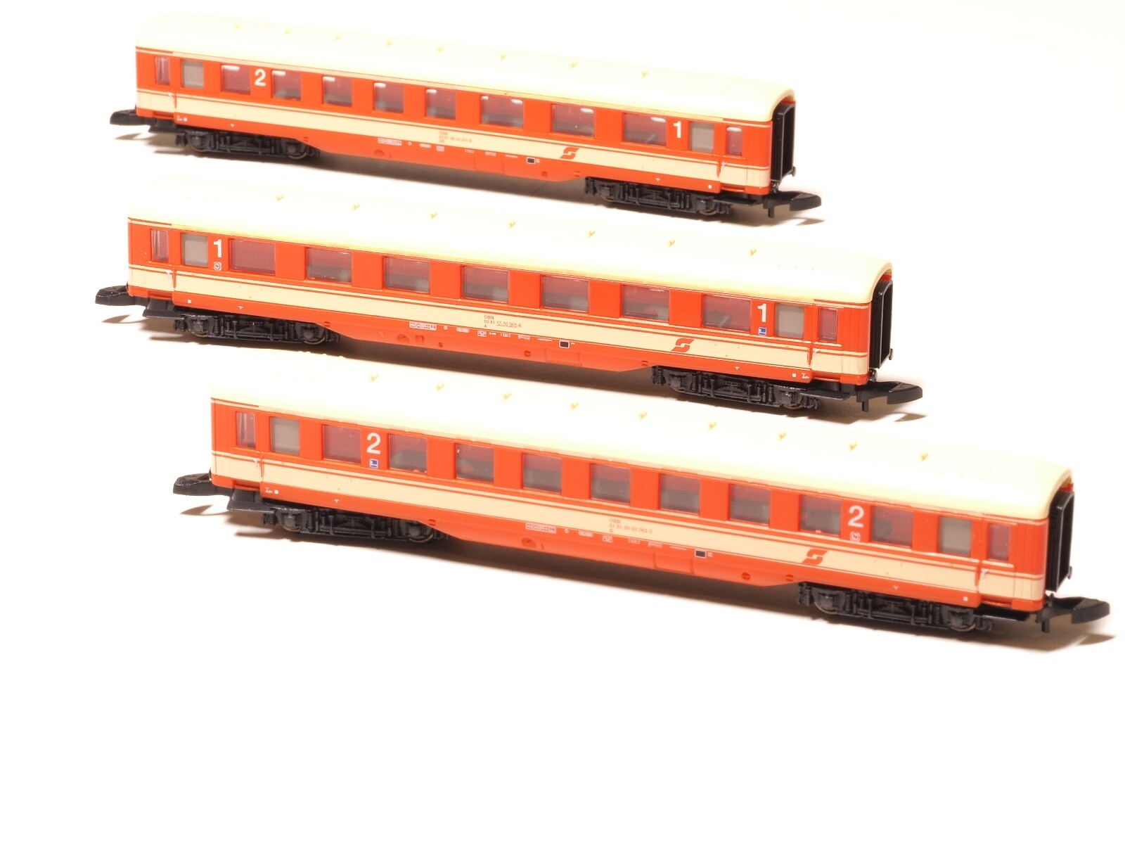 88082 87354 Marklin Z locomotive car set Austria ÖBB 5 pole motor LED light
