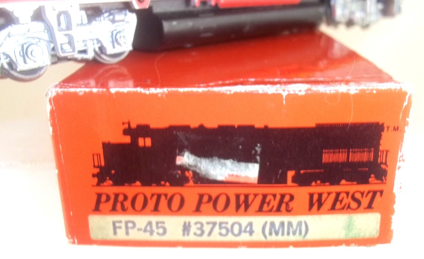 PROTO POWER WEST ATHEARN BLUE BOX HO POWERED FP 45 ATSF SANTA FE PROJECT USED