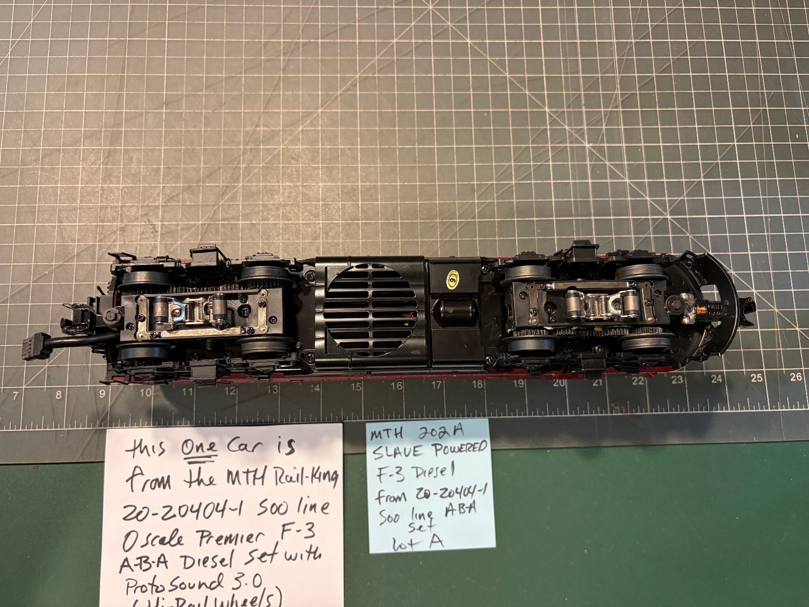 MTH O Train SOO F3 DIESEL 202A SLAVE POWER LOCOMOTIVE from ABA 20-20404-1 Set A