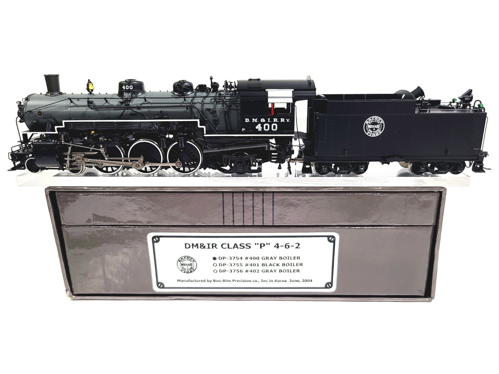 Division Point Boo-Rim DM&IR P 4-6-2 Duluth Missabe Iron #400 HO Brass #DP-3754