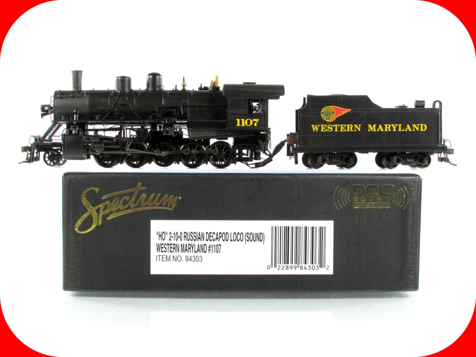 HO Scale **WM** 2-10-0 Russian Decapod #1107 –Bachmann Spectrum 84303 DCC Sound