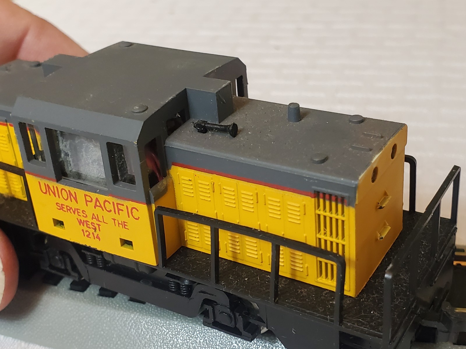 Vintage AHM HO Scale 5011C GE Center Cab Locomotive Union Pacific #1214