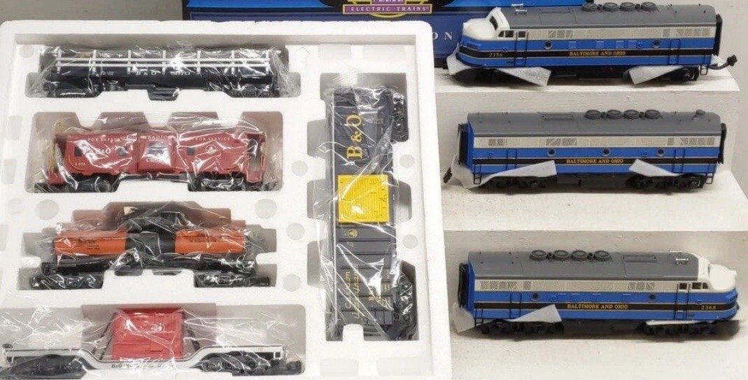MTH DAP Baltimore & Ohio F-3 ABA Diesel Freight Set PS3 UPGRADE 20-80004A B&O