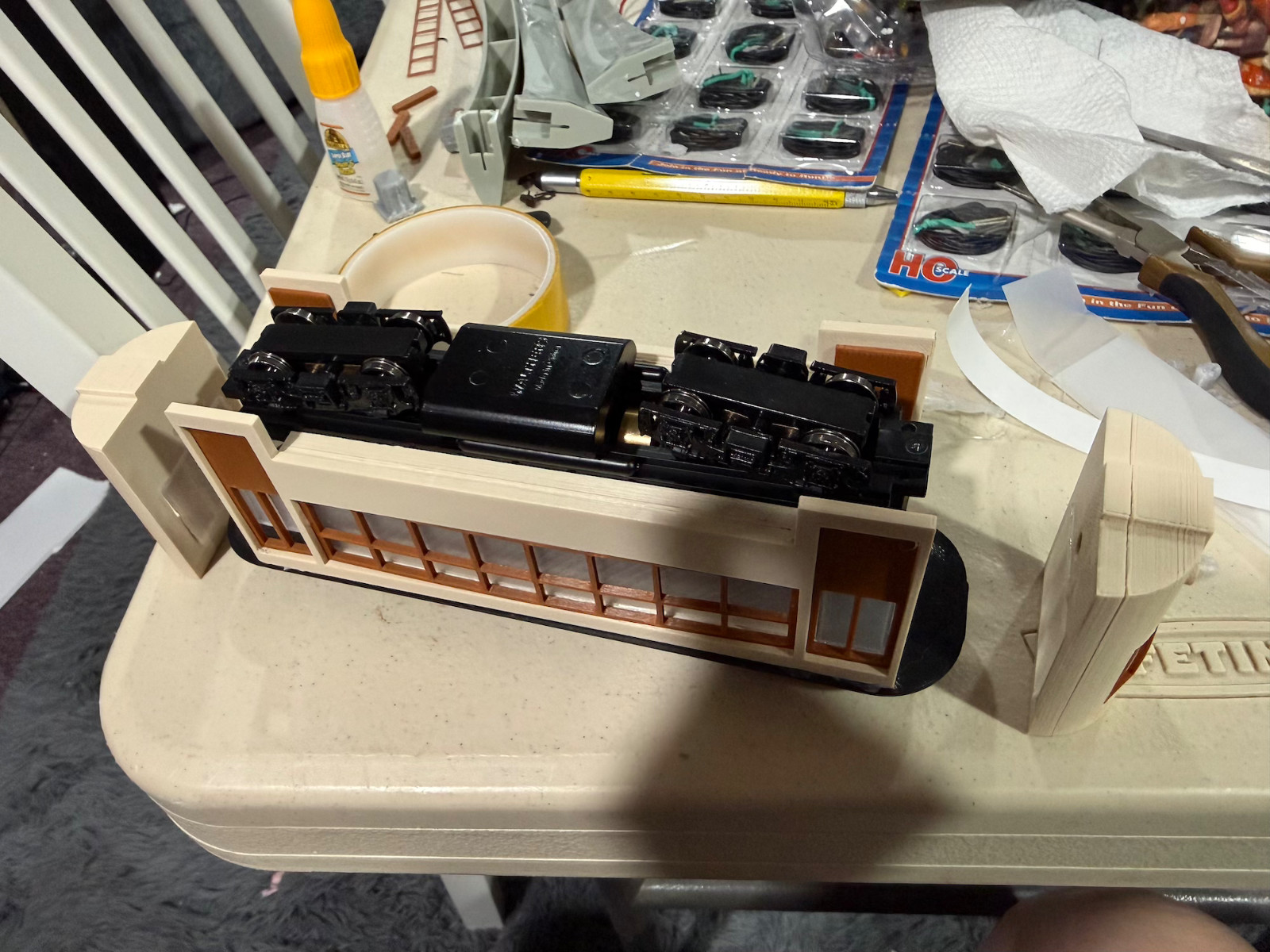 On30 Trolley Conversion Kit – Change an HO locomotive into an O Scale Trolley