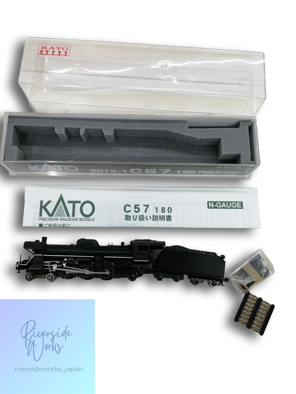 KATO N Gauge 2013-1 C57 180 Steam Locomotive with Monden Deflector JP