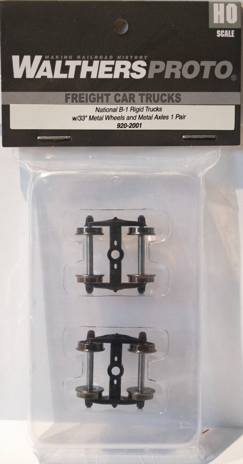 Walthers Proto HO #920-2001 Rigid Plastic Trucks with 33″ RP-25 Metal Wheels & A