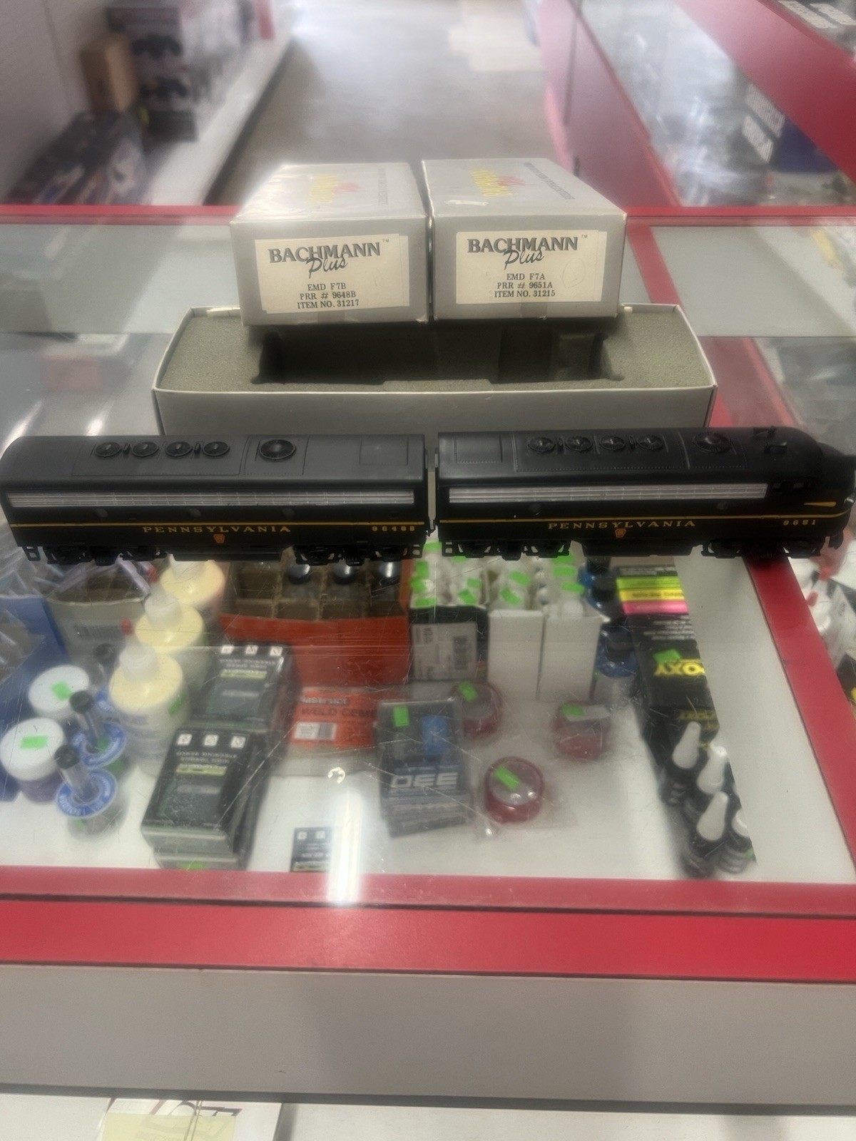 Bachmann Plus EMD F7A And EMD F7B PRR#9651A PRR #9648B Item No. 31215 No. 31217