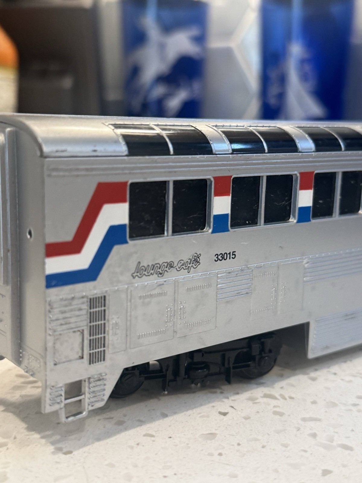 American Models Amtrak Superline FP-40 S Gauge Scale Train Set 6 Passenger Cars