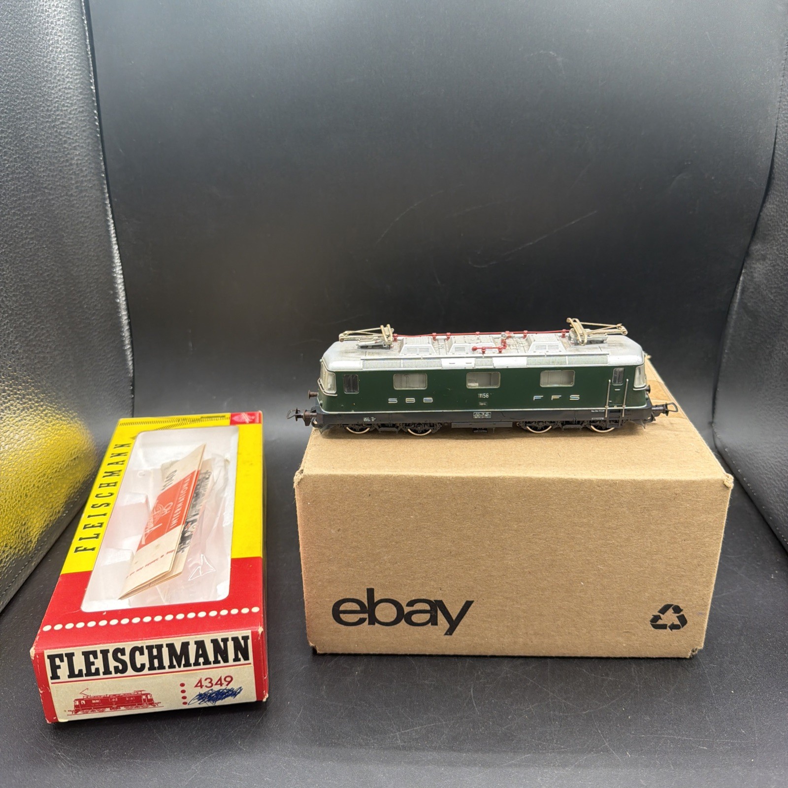 RARE Fleischmann HO Scale AC 3 Rail SBB FFS Re 4/4 Locomotive 4349