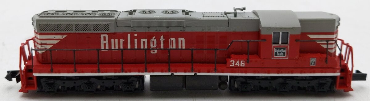 Life Like 7745 N Scale Burlington Route SD7 Powered Diesel Locomotive #346 EX