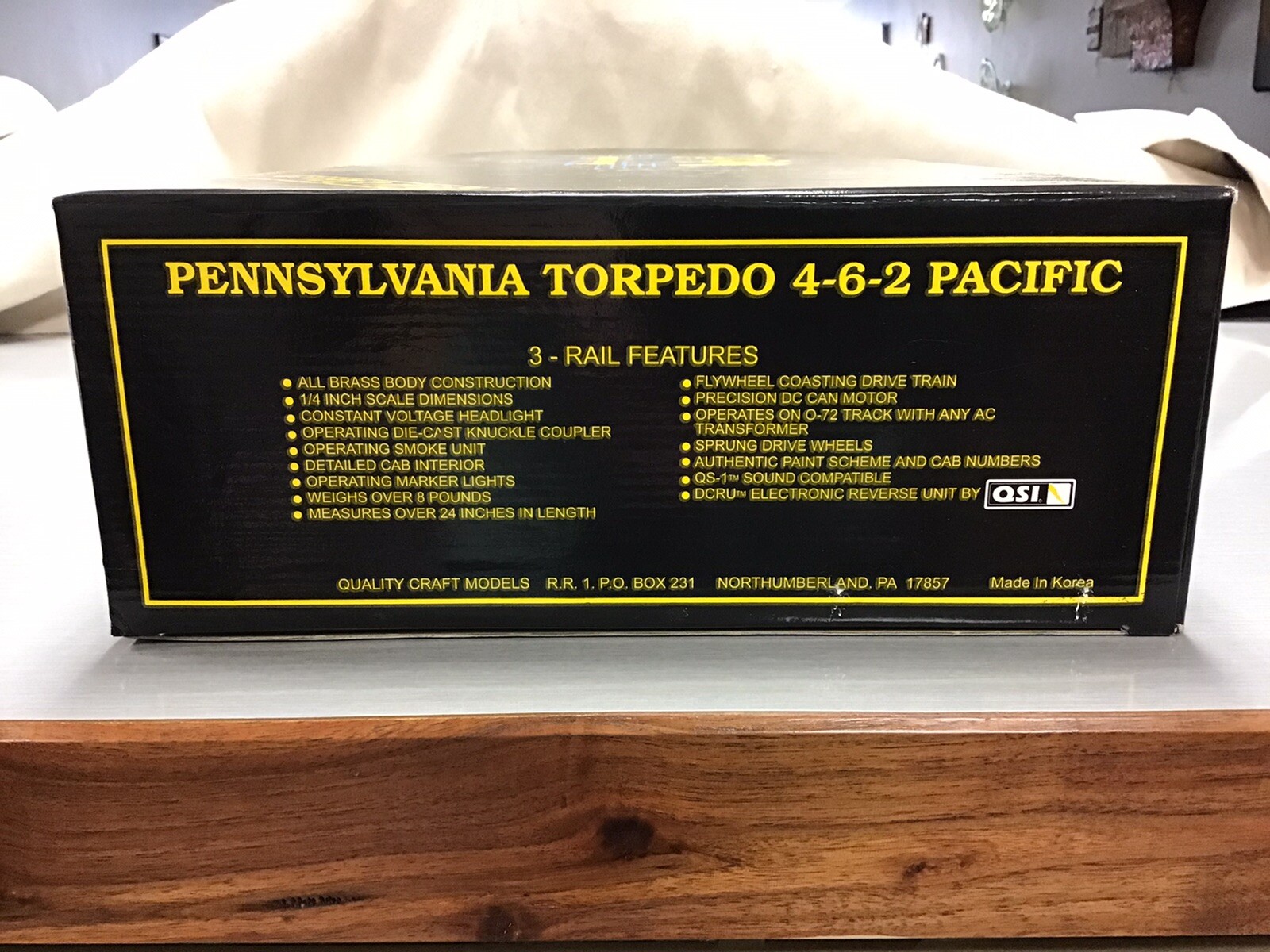 NIB, WEAVER 1965 Quality Craft Models, Brass, PENN. TORPEDO 4-6-2 PACIFIC