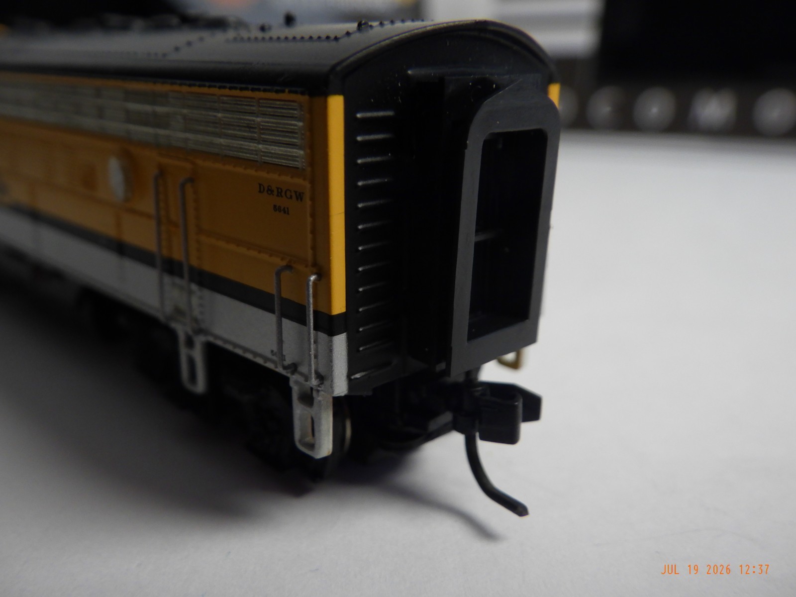 N Scale EMD F7 DRGW 5641/5642, A unit powered with sound,B unit unpowered