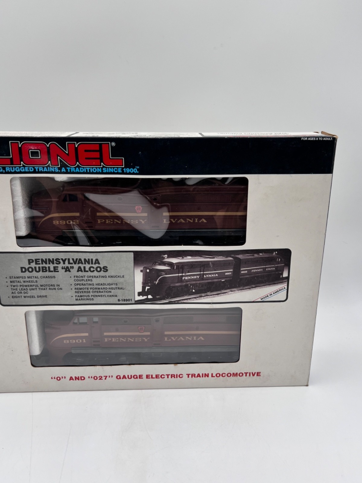 Lionel 6-18901 PRR Double A Alco Diesel Set O Gauge Shell Warp Tuscan New in Box