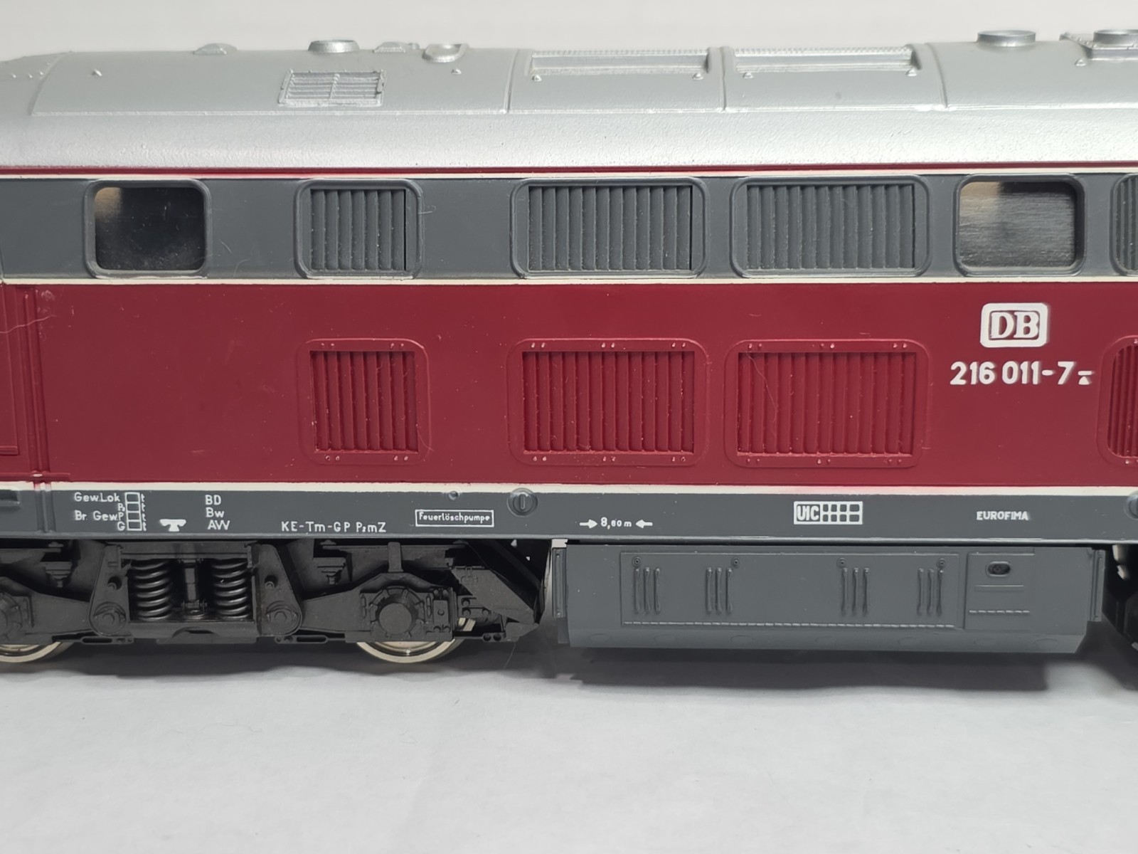 Rivarossi O Scale 2 Rail DC DB Class 216-001-7 Diesel Hydraulic Locomotive Runs
