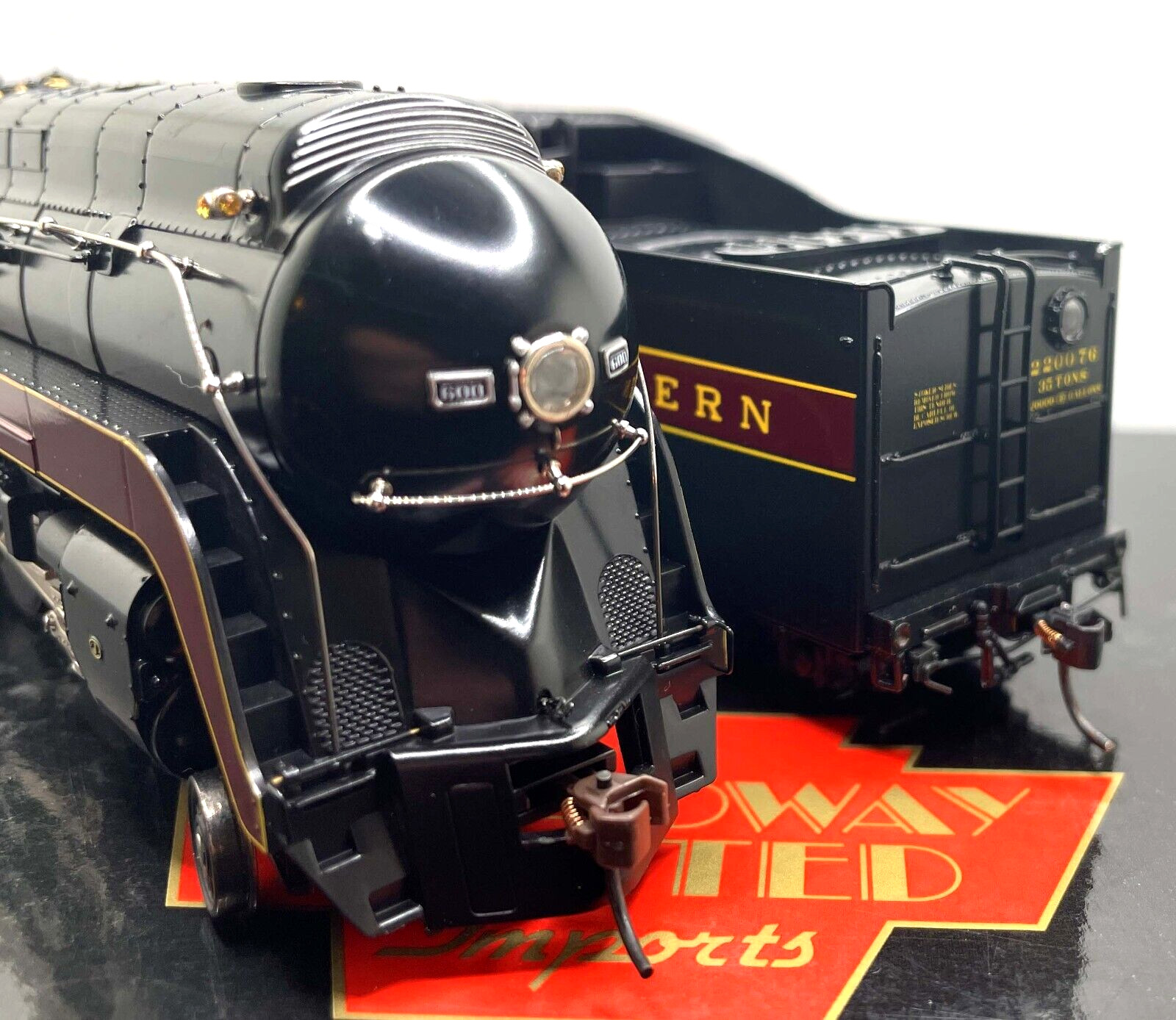 HO BROADWAY LIMITED 1113 CLASS J 4-8-4 STEAM NORFOLK & WESTERN NW 600 FOR REPAIR