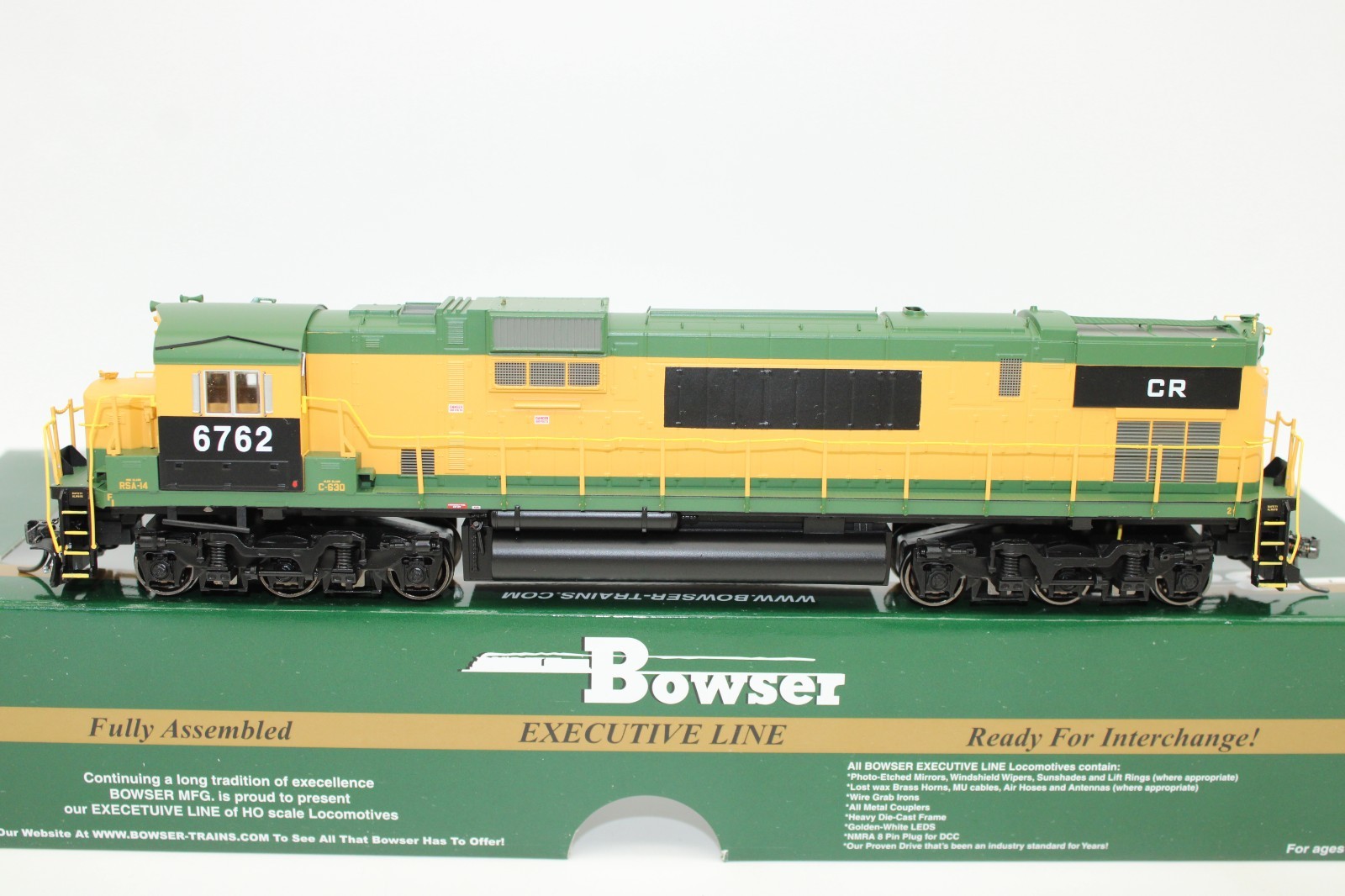 Bowser HO Conrail Reading Patch Alco C630 Diesel Locomotive #6762 DCC Ready LED