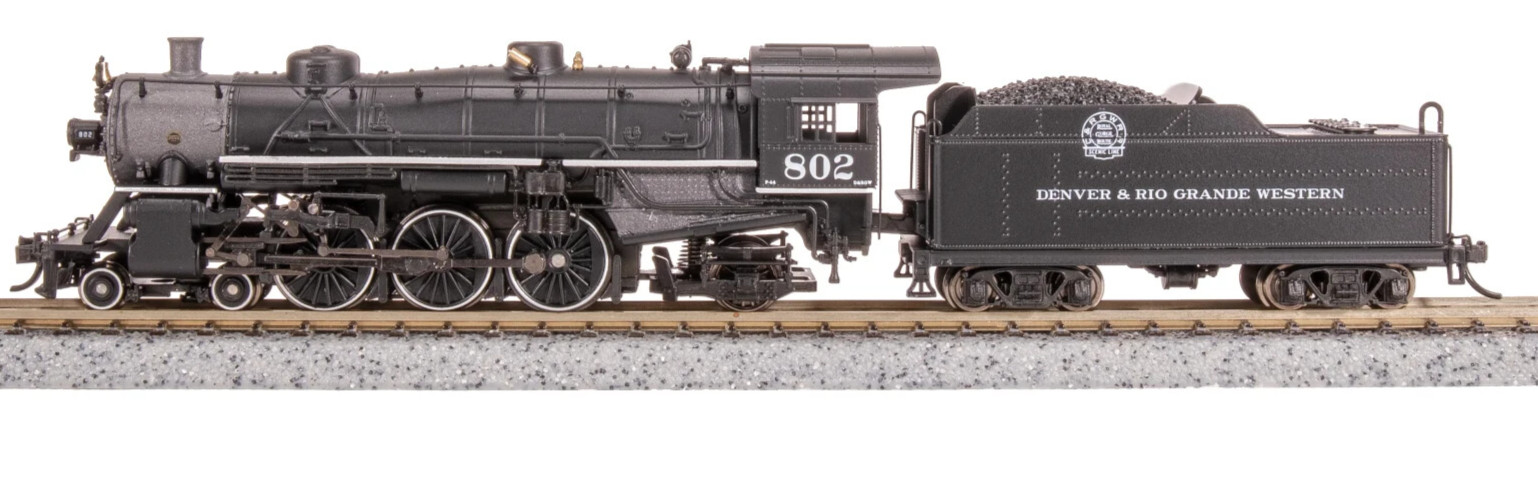 BROADWAY LIMITED 8003 N LIGHT PACIFIC 4-6-2 DRGW 802 PARAGON4 SOUND/DC/DCC