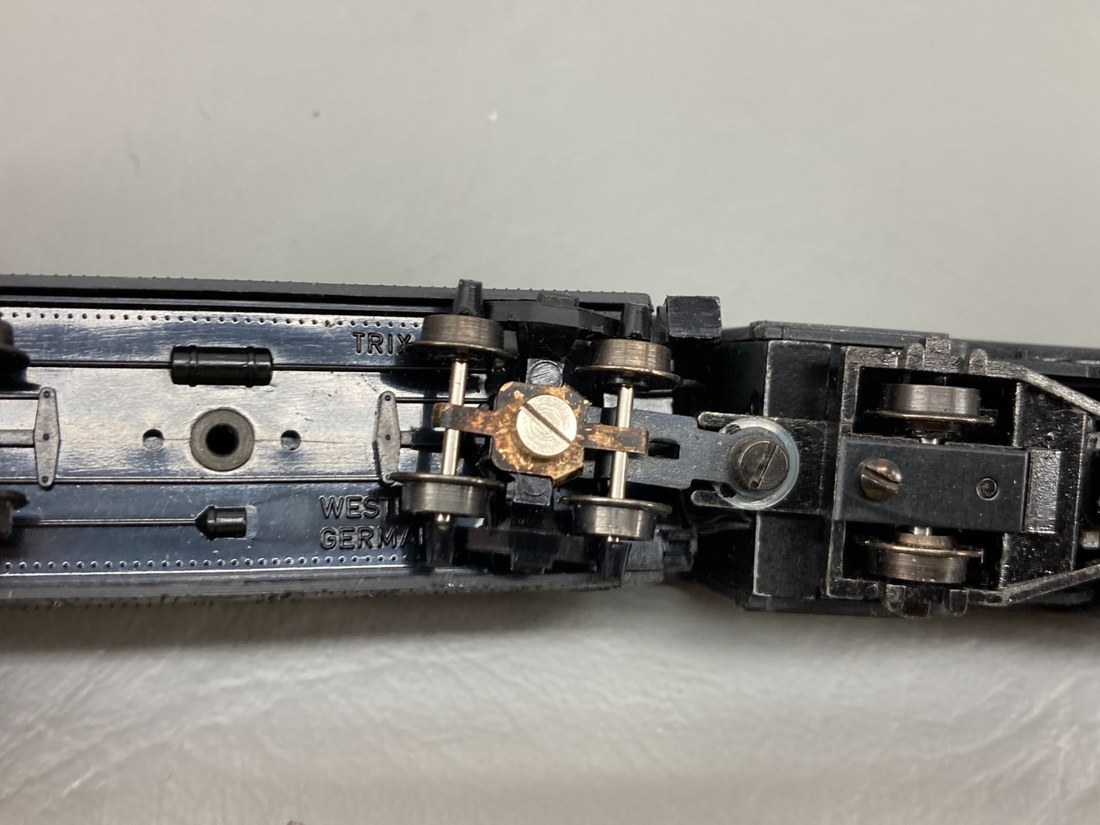 Vintage Trix N Scale Steam Locomotive & Tender 3420 AT & SF West Germany