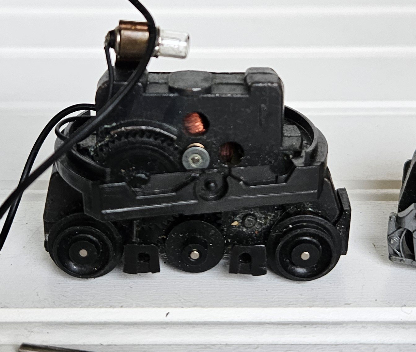 Old Vintage HO Scale Powered Steam Engine Diecast Metal Parts Repair Junkyard