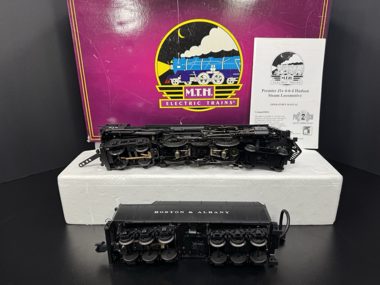 MTH 20-3157-1 Boston & Albany B&A J-1e Hudson steam engine #616 PS 2.0 BCR EX