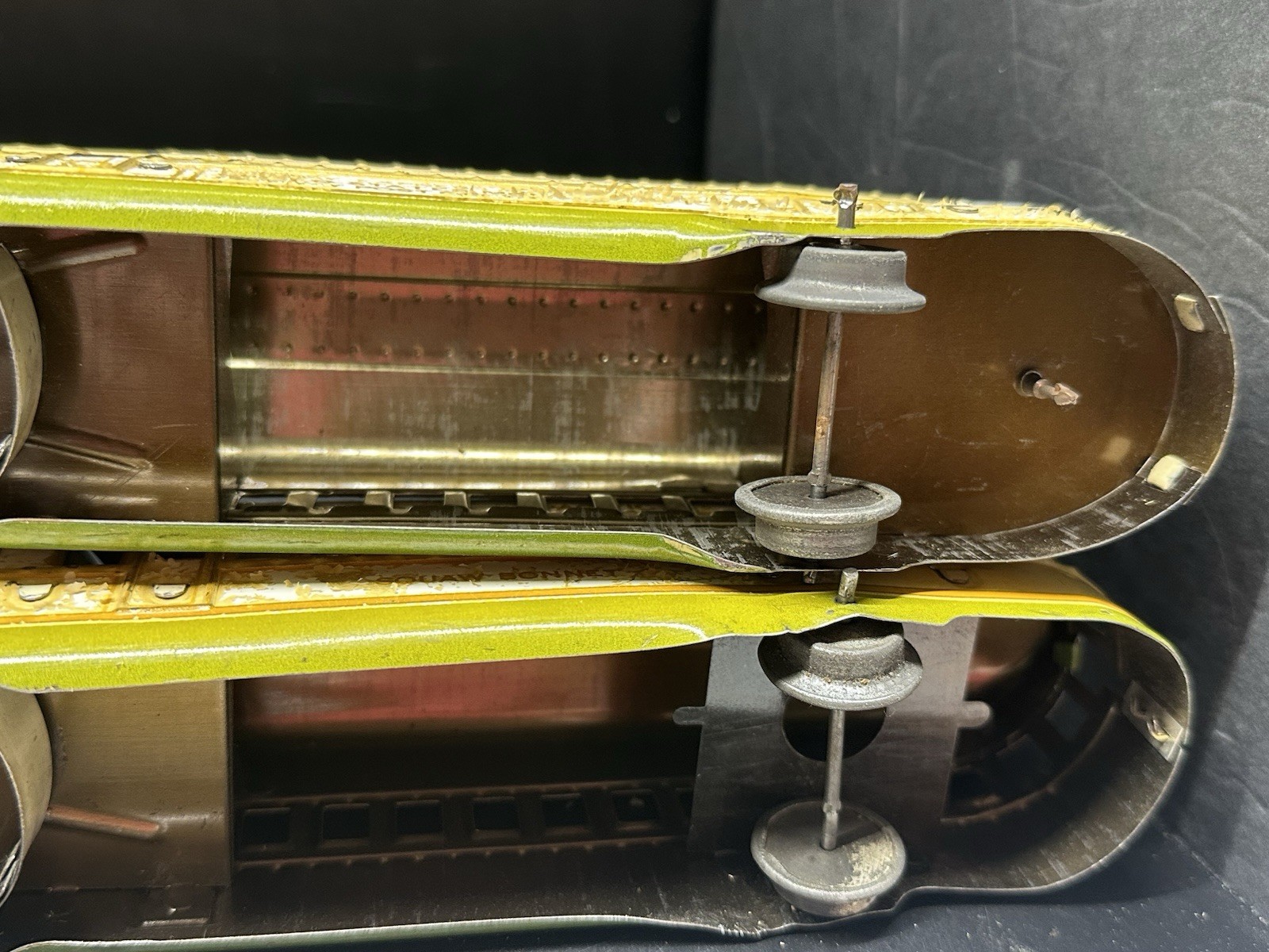 READ 1940 Marx Tin Litho Union Pacific Train Set 9066W M10005 O Gauge Steamline