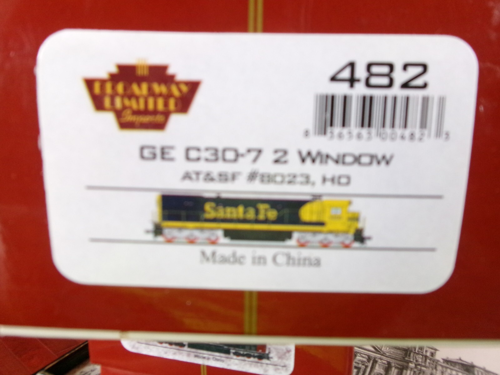 Broadway Limited Ho 482, GE C30-7 locomotive, Santa Fe 8023, QSI DCC sound