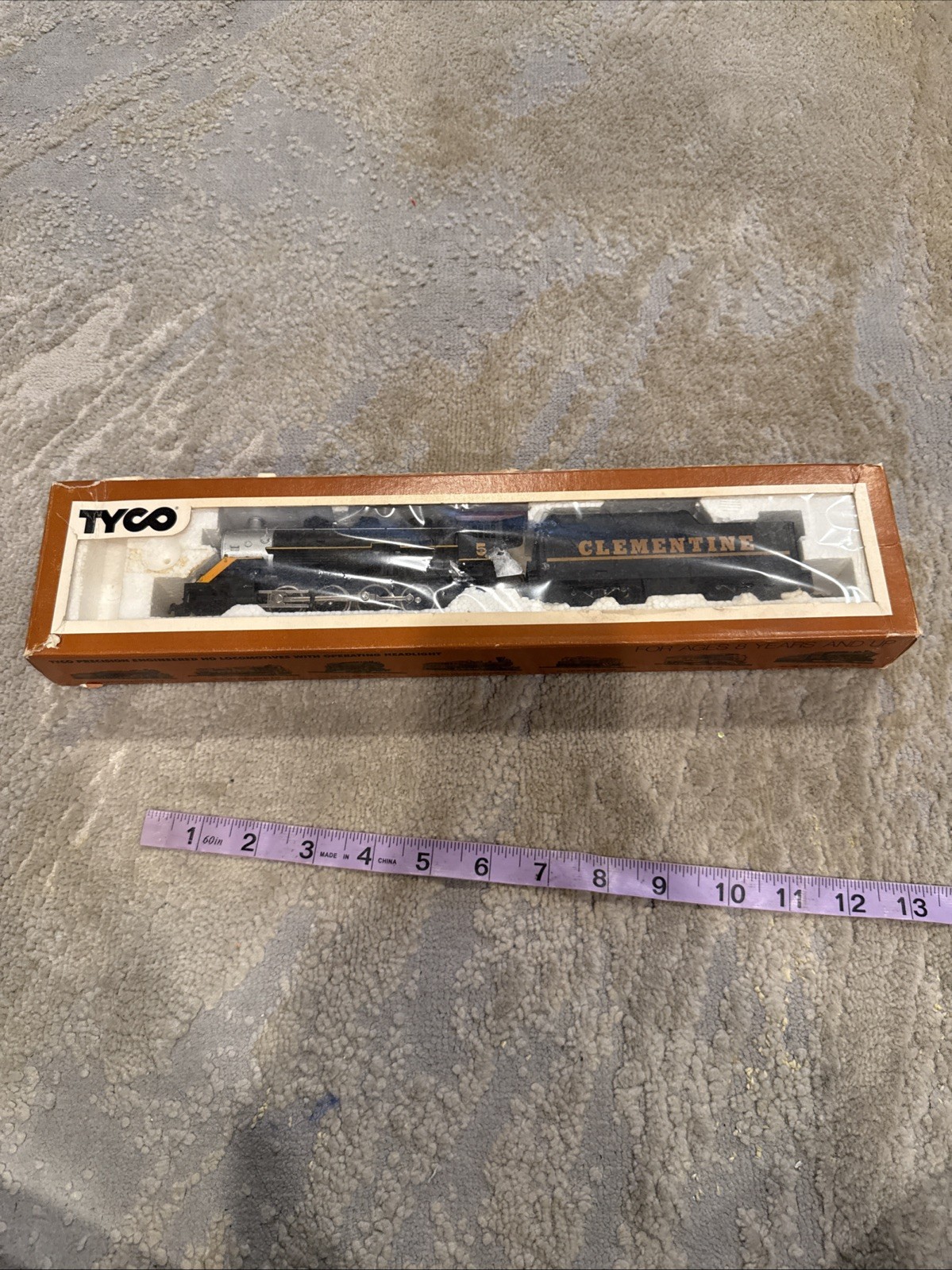 VINTAGE TYCO HO/OO TRAINS MIKADO AND TENDER 0-8-0 #208 GOOD CONDITION UNTESTED